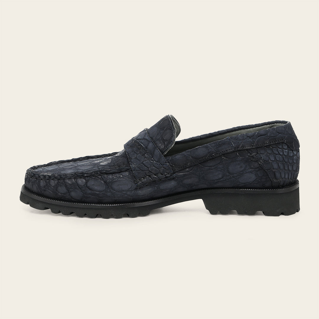 Loafer en piel de caimán para caballero