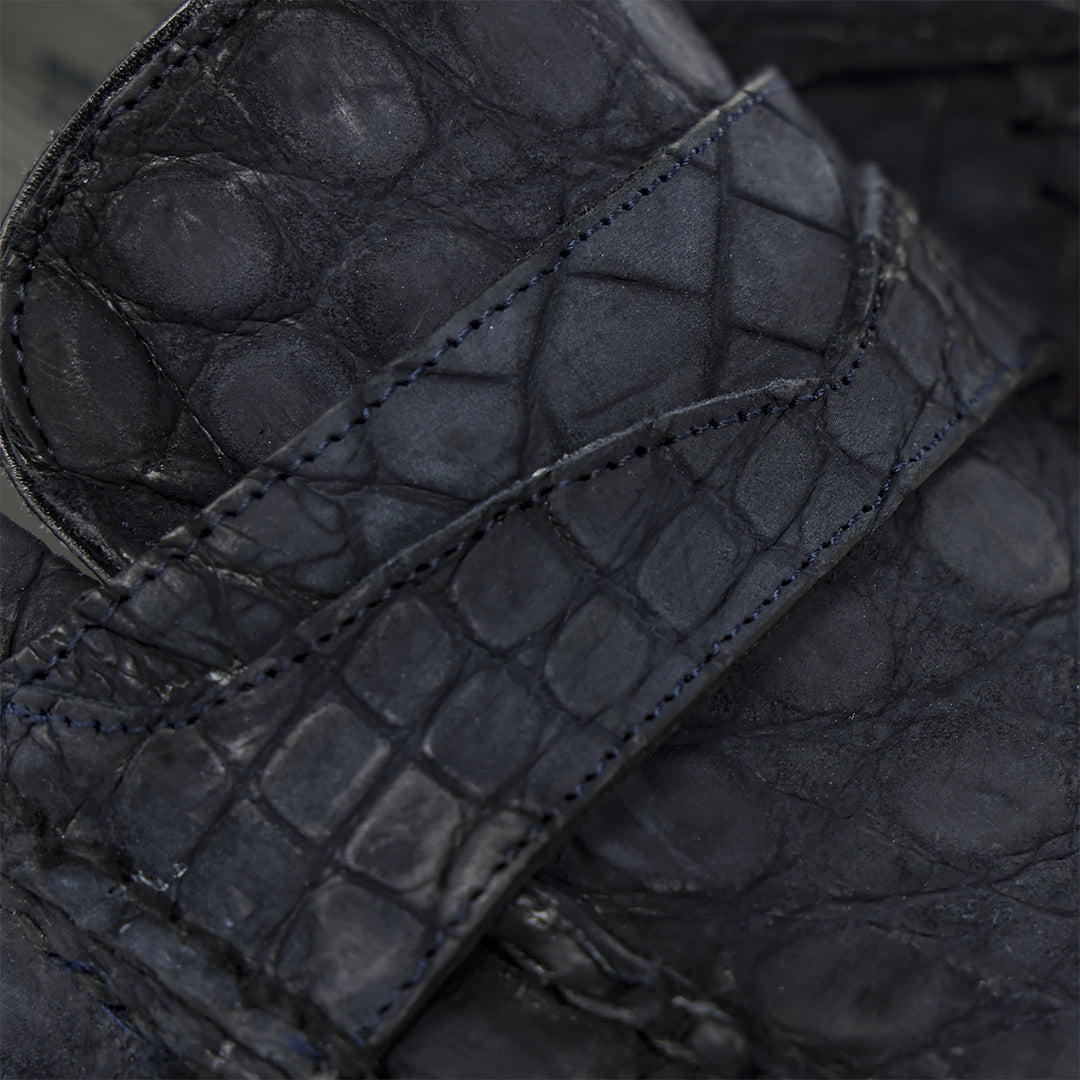 Loafer en piel de caimán para caballero