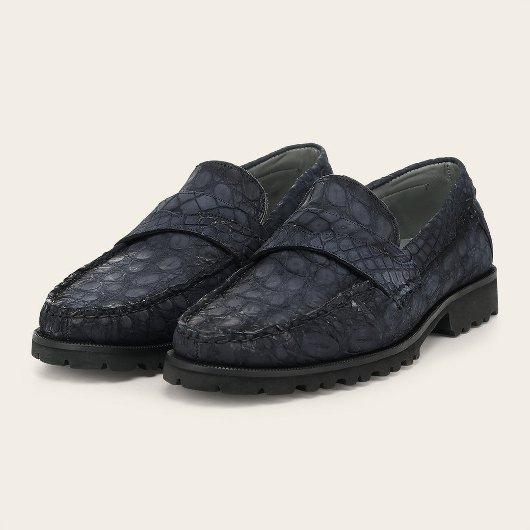 Loafer en piel de caimán para caballero