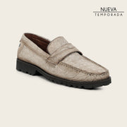 Loafer en piel de caimán para caballero