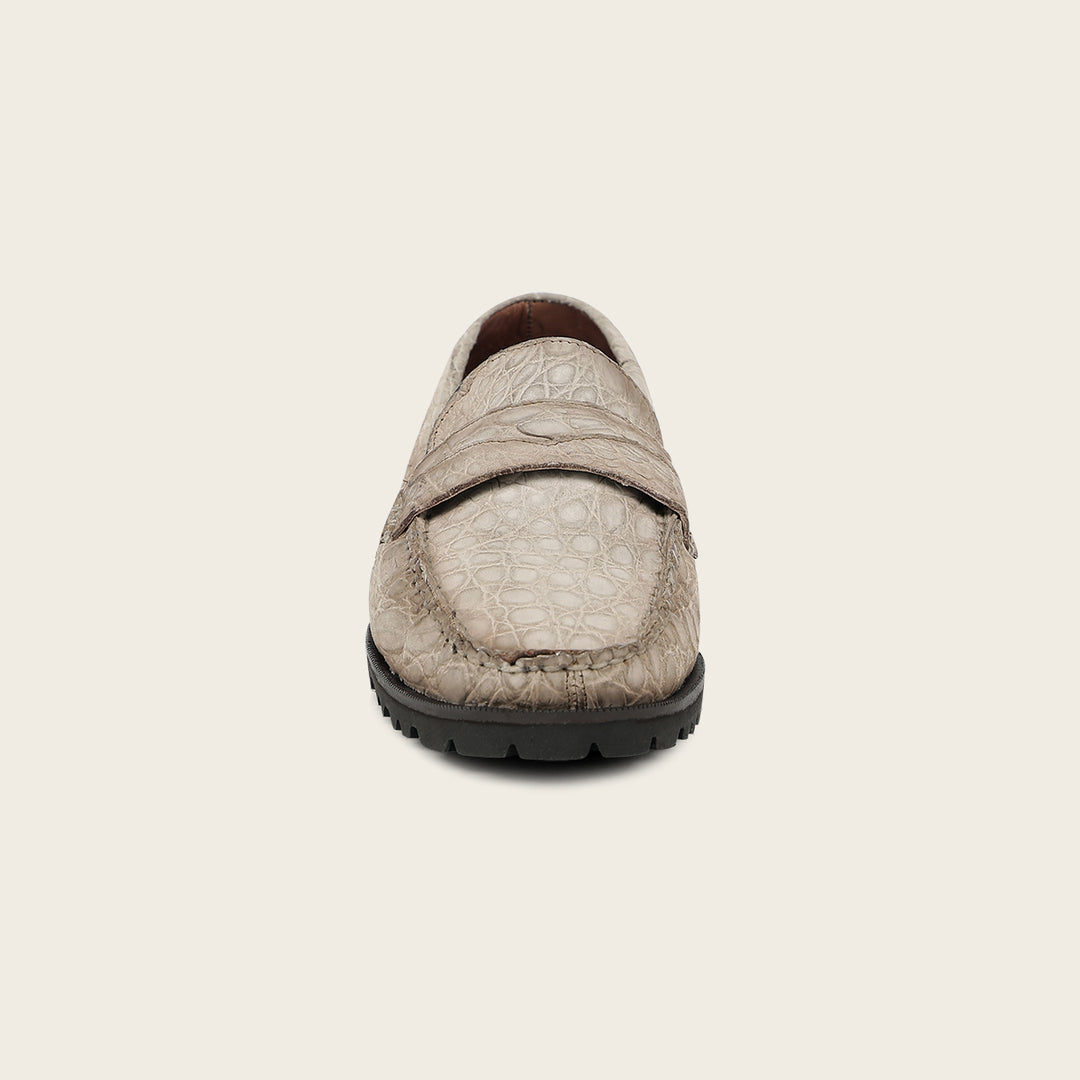 Loafer en piel de caimán para caballero