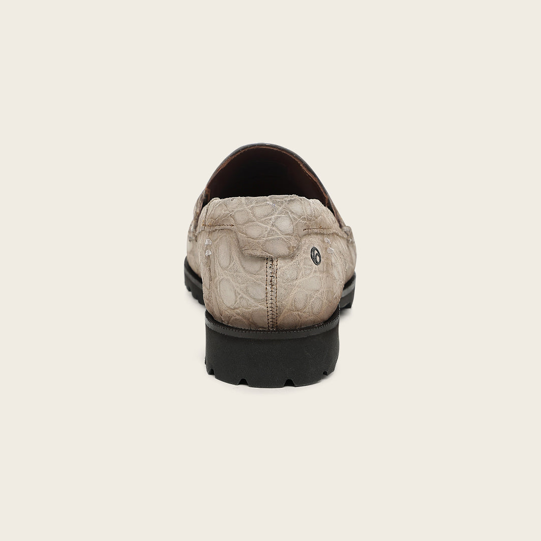 Loafer en piel de caimán para caballero