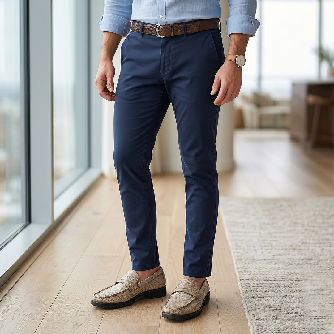 Loafer en piel de caimán para caballero
