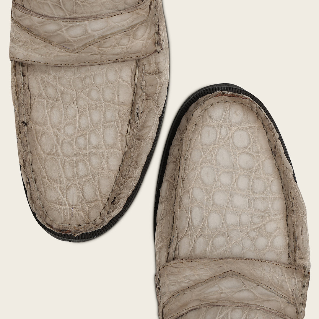 Loafer en piel de caimán para caballero