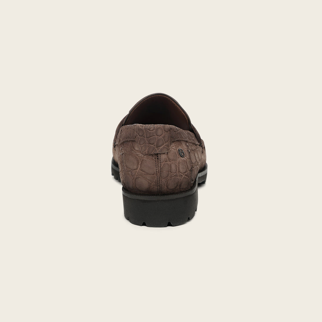 Loafer en piel de caimán para caballero
