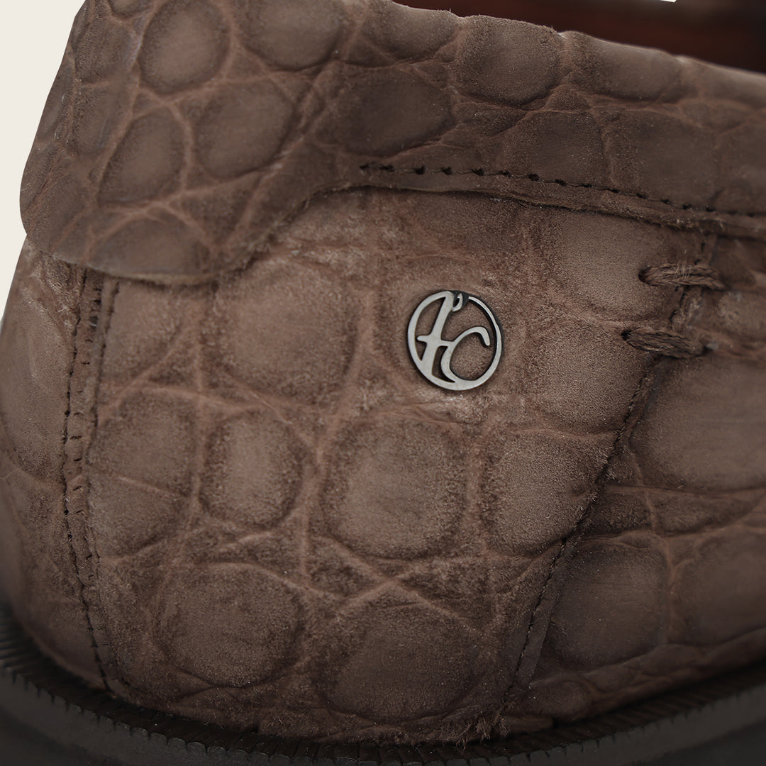 Loafer en piel de caimán para caballero