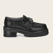 Mocasín en piel genuina de mantarraya para dama Zapatos 