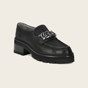 Mocasín en piel genuina de mantarraya para dama Zapatos 