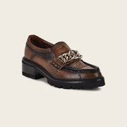 Mocasín en Piel Genuina de Cocodrilo para dama Zapatos 