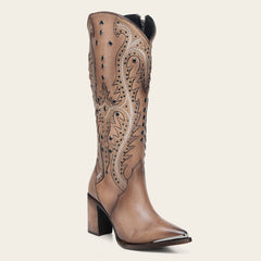 Bota tradicional en piel genuina para dama Botas y Botines 