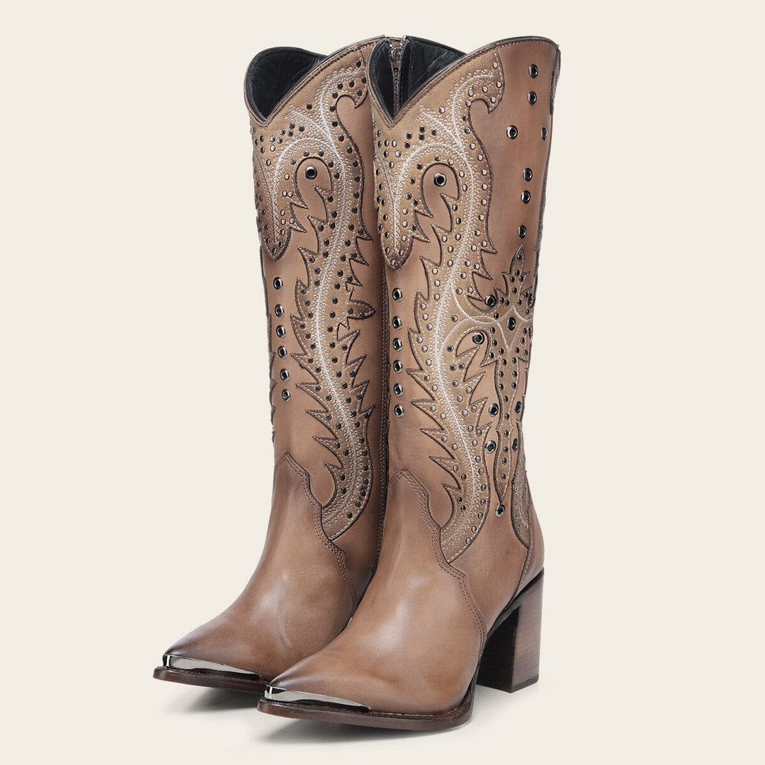 Bota tradicional en piel genuina para dama Botas y Botines 