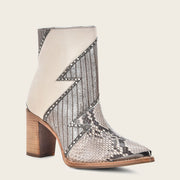 Botín con piel genuina de pitón Botas y Botines 