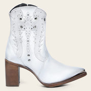 Botín tradicional en piel genuina para dama Botas y Botines 