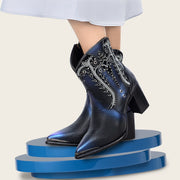 Botín tradicional en piel genuina para dama Botas y Botines 