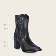 Botín tradicional en piel genuina para dama Botas y Botines 