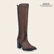 Bota casual en piel genuina para dama Botas y Botines 