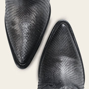 Botín en piel genuina de pitón para dama Botas y Botines 