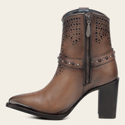 Botín en piel genuina para dama Botas y Botines 