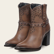 Botín en piel genuina para dama Botas y Botines 