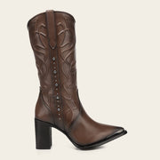 Bota casual en piel genuina de becerro para dama Botas y Botines 