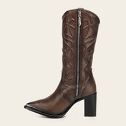 Bota casual en piel genuina de becerro para dama Botas y Botines 