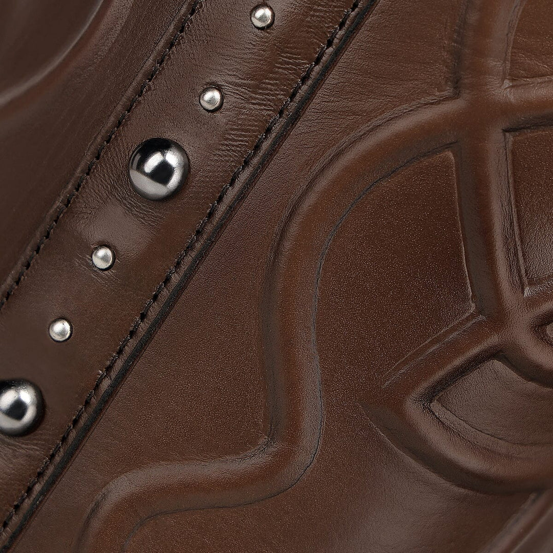 Bota casual en piel genuina de becerro para dama Botas y Botines 