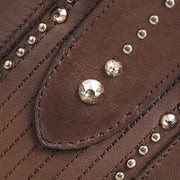 Botín casual en piel genuina de pitón para dama Botas y Botines 