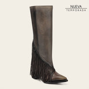 Bota casual en piel genuina para dama Botas y Botines 