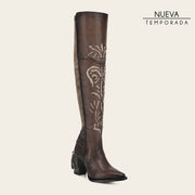 Bota casual en piel genuina para dama Botas y Botines 