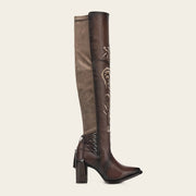 Bota casual en piel genuina para dama Botas y Botines 