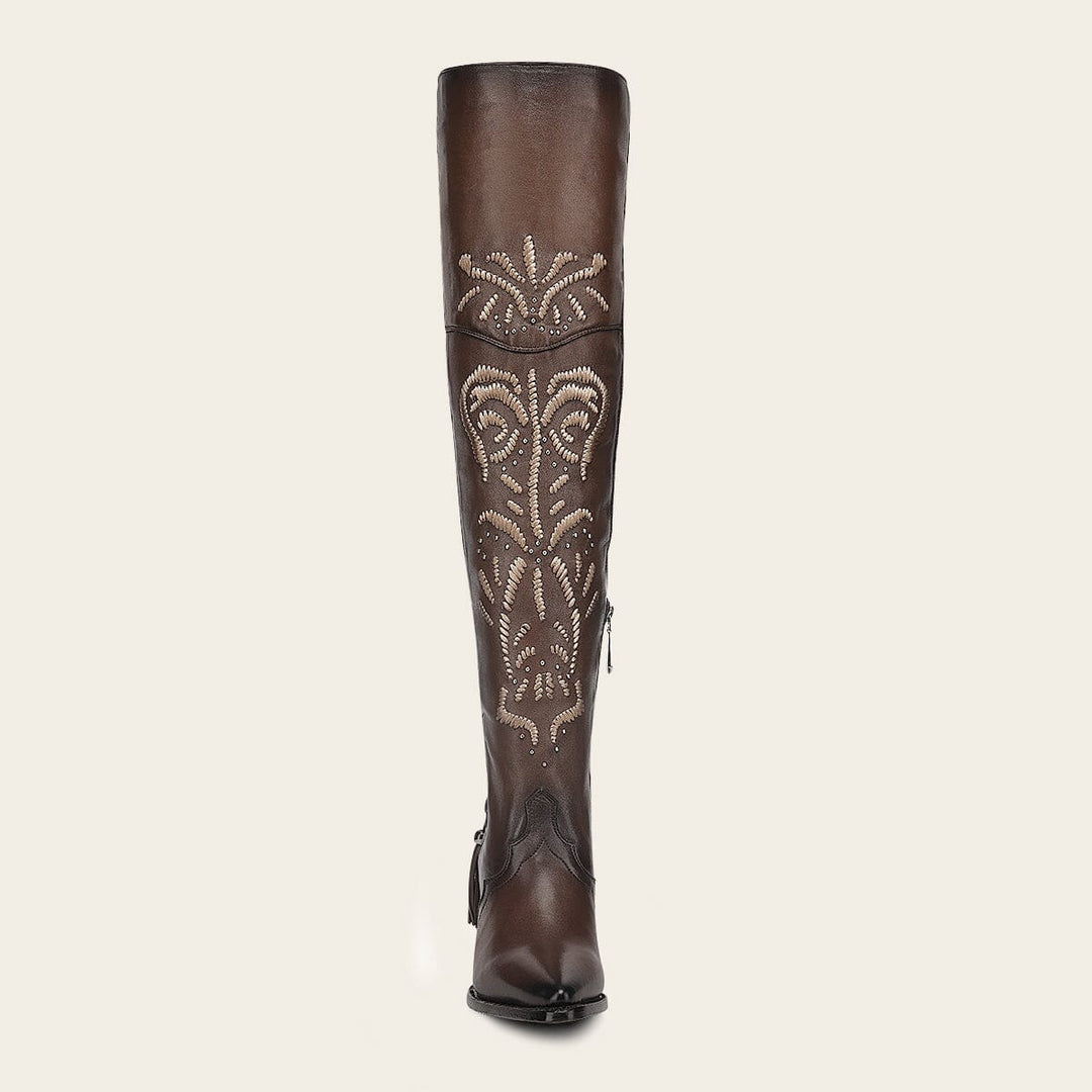 Bota casual en piel genuina para dama Botas y Botines 