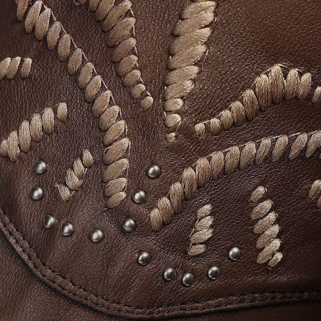 Bota casual en piel genuina para dama Botas y Botines 