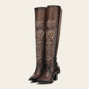 Bota casual en piel genuina para dama Botas y Botines 