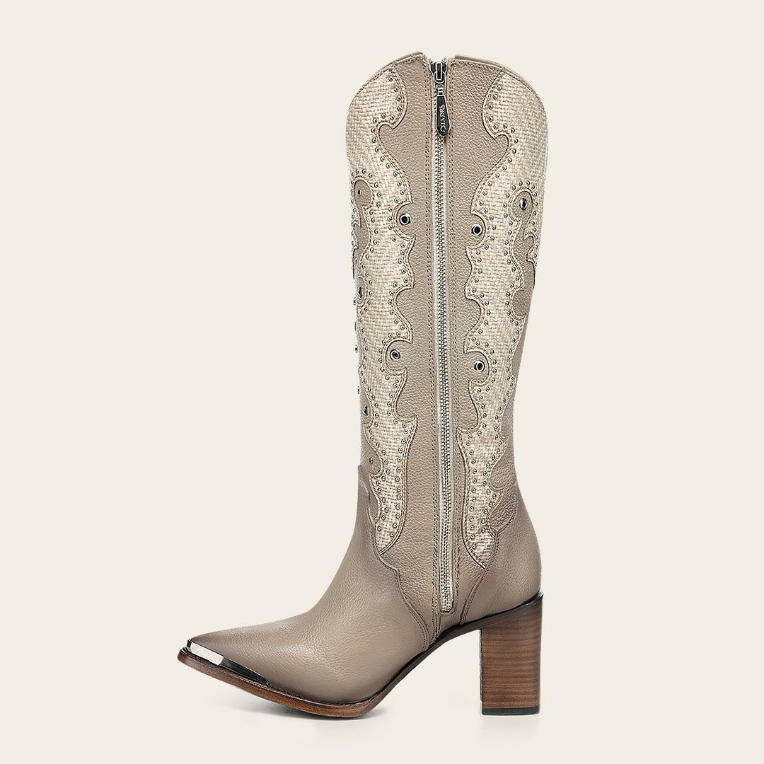 Bota tradicional en piel genuina para dama