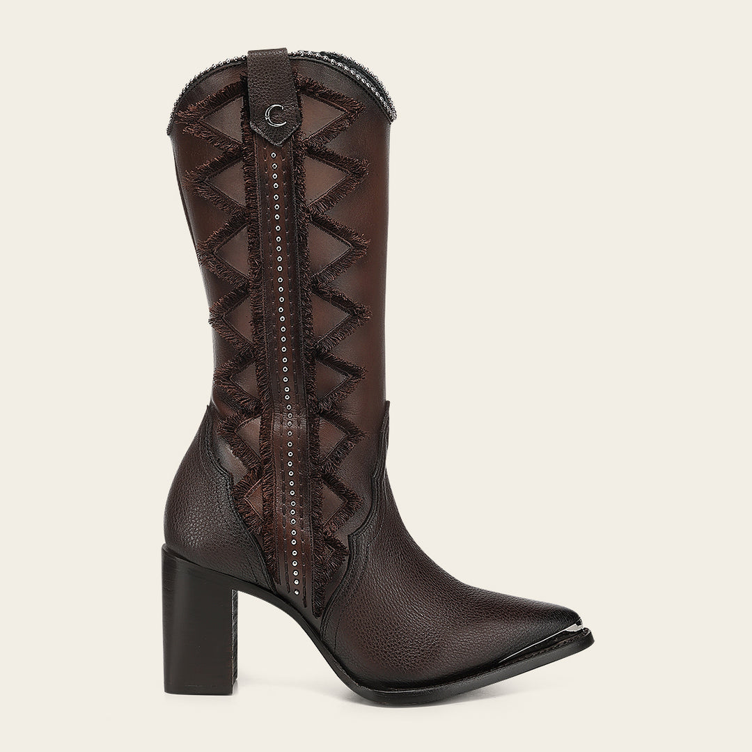 Bota en piel genuina  para dama