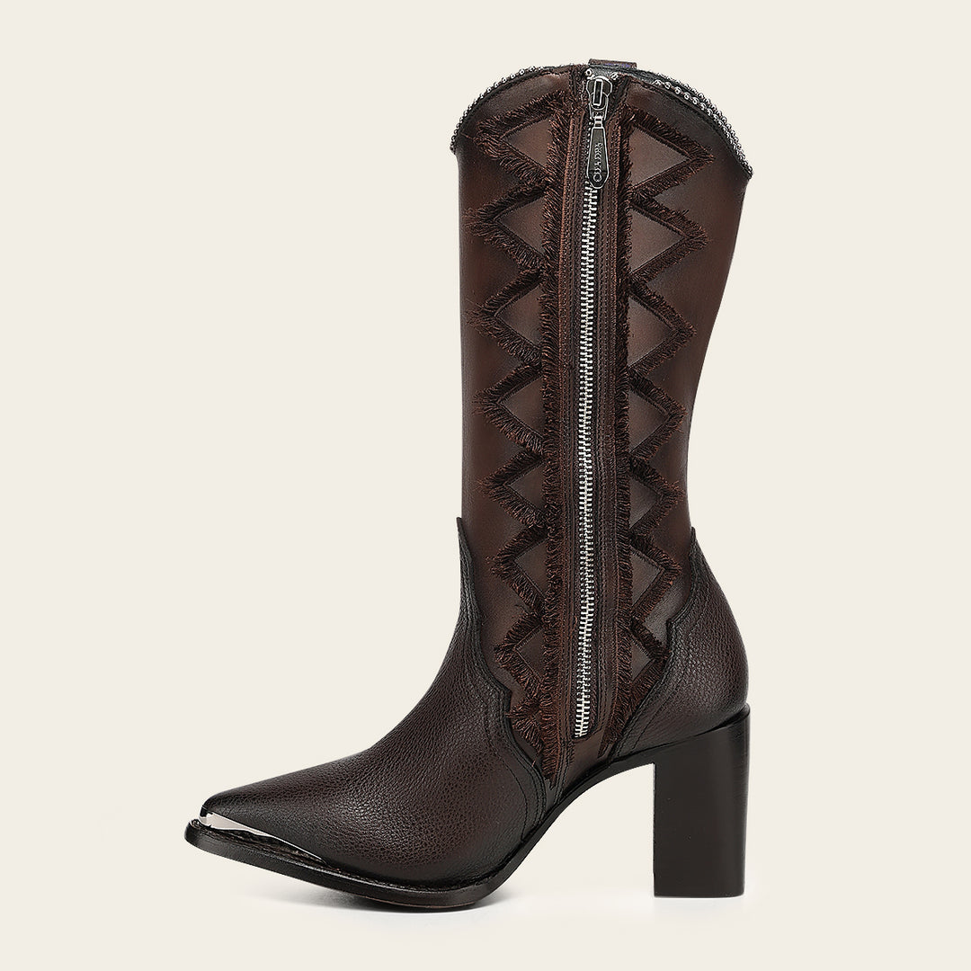 Bota en piel genuina  para dama