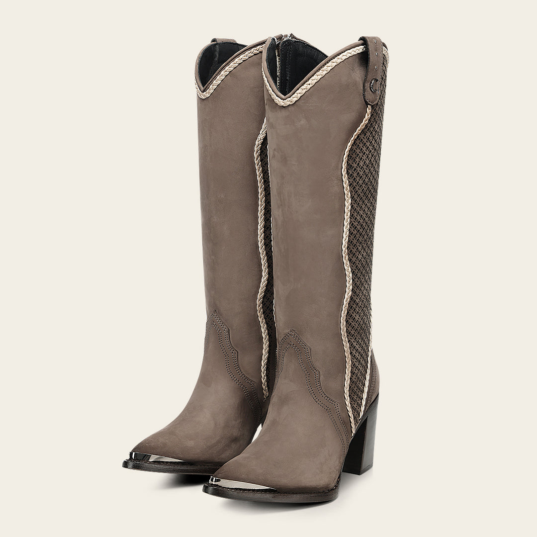 Bota en piel genuina de becerro para dama