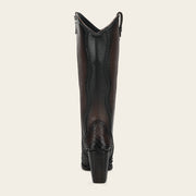 Bota en piel genuina de pitón para dama