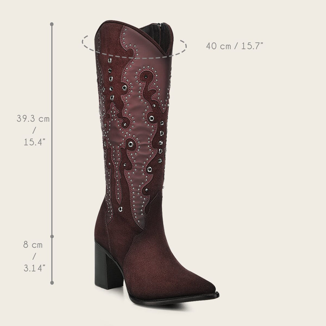 Bota tradicional en piel genuina para dama Botas y Botines 