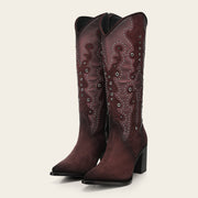 Bota tradicional en piel genuina para dama Botas y Botines 