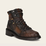 Botín urbano en piel genuina de avestruz para caballero Botas y Botines 