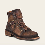 Botín urbano en piel genuina de pitón para caballero Urbana 