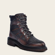 Botín urbano en piel genuina de tiburón para caballero Botas y Botines 