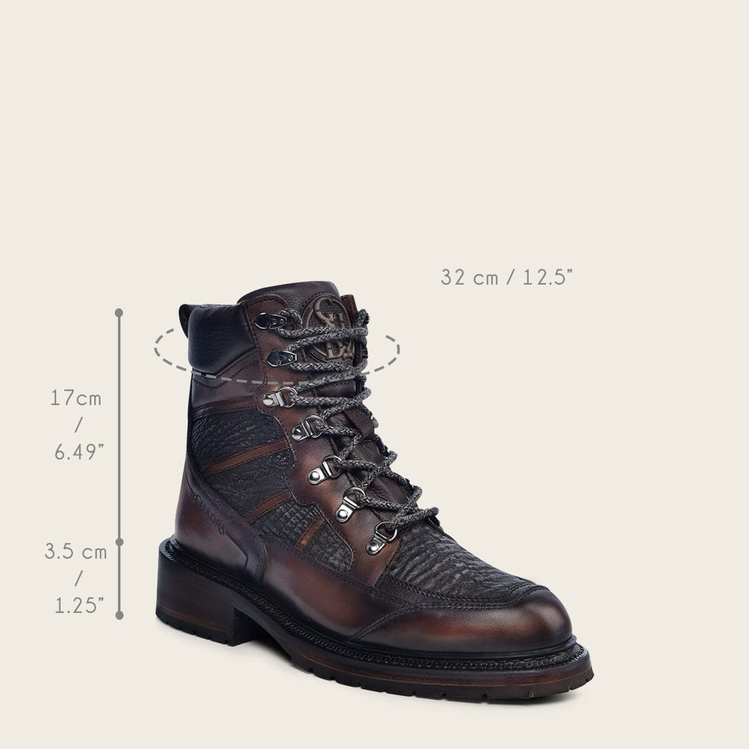 Bota Caballero Botas De Piel De Tiburon Cuadra Botas Hombre