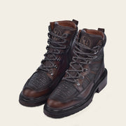 Botín urbano en piel genuina de tiburón para caballero Botas y Botines 