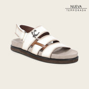 Sandalia en piel genuina de venado para caballero