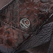 Sandalia en piel genuina de pitón para caballero Sandalia 