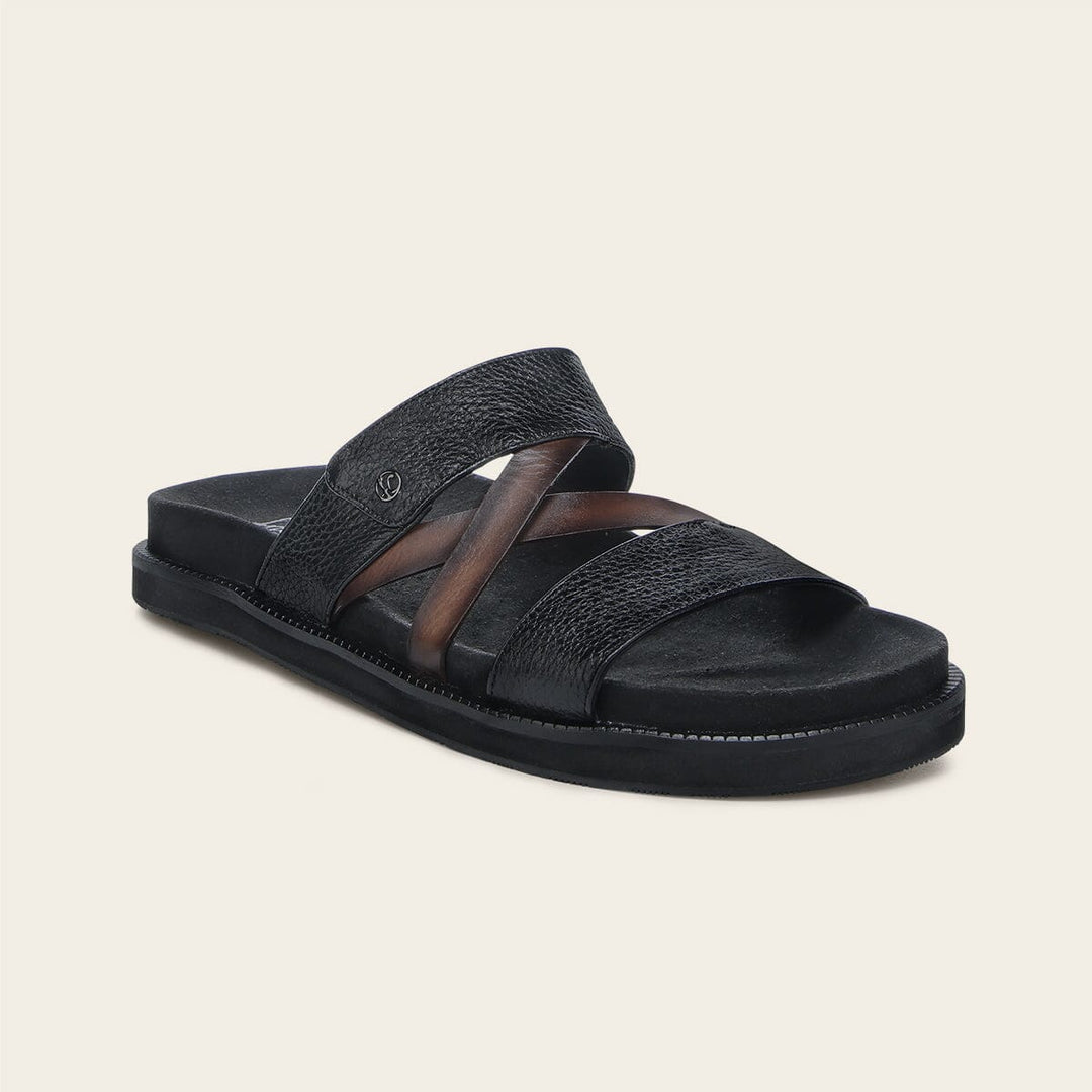 Sandalia en piel genuina de venado para caballero – Cuadra México