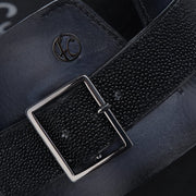 Sandalia en piel genuina de mantarraya para caballero Sandalia 