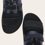 Sandalia en piel genuina de mantarraya para caballero Sandalia 